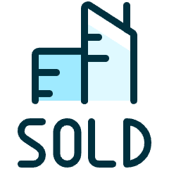 Real Estate Sign Building Sold Icon from Ultimate Duotone Set