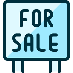 Real Estate Sign For Sale Icon from Ultimate Duotone Set