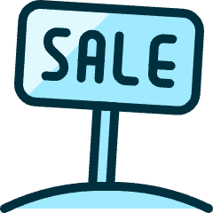 Real Estate Sign Sale 1 Icon from Ultimate Duotone Set