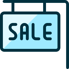 Real Estate Sign Sale Icon from Ultimate Duotone Set
