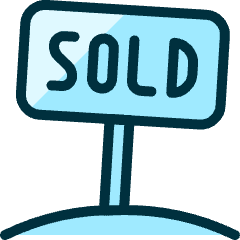 Real Estate Sign Sold Icon from Ultimate Duotone Set
