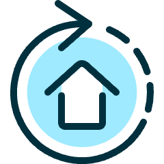 Real Estate Update House Refresh Icon from Ultimate Duotone Set