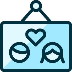 Couple Frame Image Icon from Ultimate Duotone Set