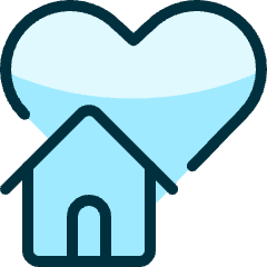 Couple House Icon from Ultimate Duotone Set