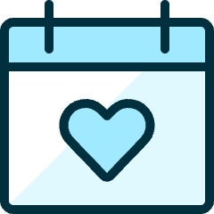 Dating Calendar Icon from Ultimate Duotone Set