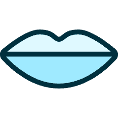 Dating Lips Icon from Ultimate Duotone Set