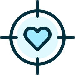 Dating Target 1 Icon from Ultimate Duotone Set