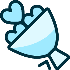 Love Gift Flowers Icon from Ultimate Duotone Set