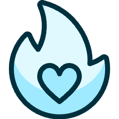 Love Fire Icon from Ultimate Duotone Set