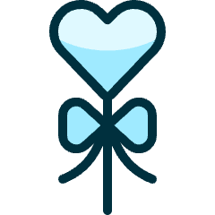 Love Heart Balloon Icon from Ultimate Duotone Set