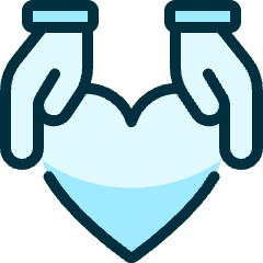 Love Heart Hands Hold Icon from Ultimate Duotone Set