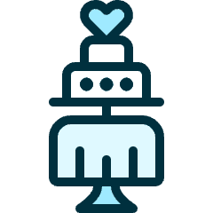 Wedding Cake Icon from Ultimate Duotone Set