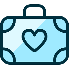 Wedding Luggage Icon from Ultimate Duotone Set