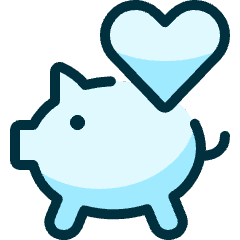 Wedding Money Piggy Icon from Ultimate Duotone Set