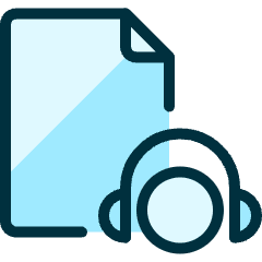 Audio Book File Icon from Ultimate Duotone Set