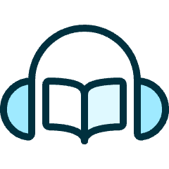 Audio Book Headphones Icon from Ultimate Duotone Set
