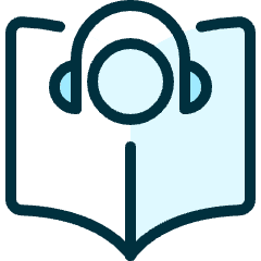 Audio Book Headphones Head Icon from Ultimate Duotone Set