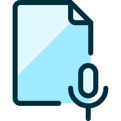 Audio Book Record Microphone Icon from Ultimate Duotone Set