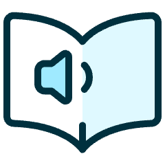 Audio Book Volume Low Icon from Ultimate Duotone Set