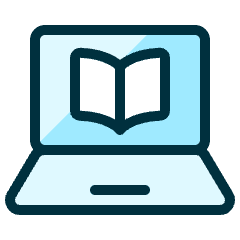 E Learning Book Laptop Icon from Ultimate Duotone Set