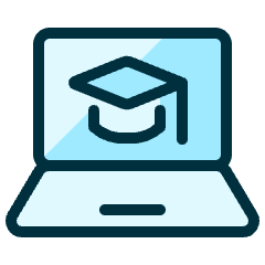 E Learning Laptop 1 Icon from Ultimate Duotone Set