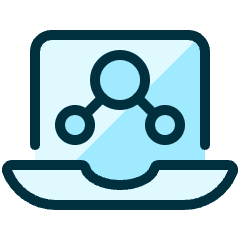 E Learning Laptop Icon from Ultimate Duotone Set