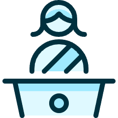 Election Politician Podium Woman Icon from Ultimate Duotone Set