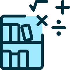 Library Maths Icon from Ultimate Duotone Set