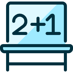 School Board Maths Icon from Ultimate Duotone Set