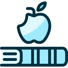 School Book Apple Icon from Ultimate Duotone Set
