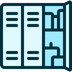 School Locker 1 Icon from Ultimate Duotone Set