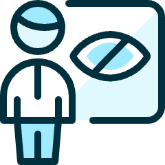 School Teacher Blind Icon from Ultimate Duotone Set