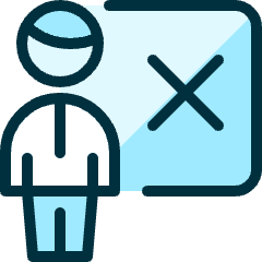 School Teacher Wrong Icon from Ultimate Duotone Set