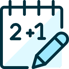Study Notebook Maths Icon from Ultimate Duotone Set