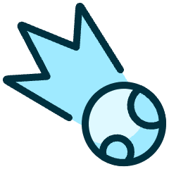 Astronomy Comet Icon from Ultimate Duotone Set