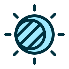 Astronomy Sun Eclipse Icon from Ultimate Duotone Set