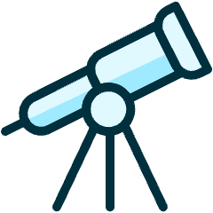 Astronomy Telescope Icon from Ultimate Duotone Set