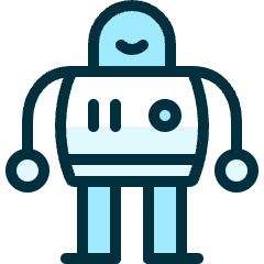 Science Fiction Robot Icon from Ultimate Duotone Set
