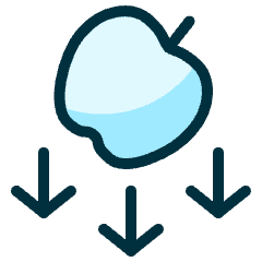 Science Apple Gravity Icon from Ultimate Duotone Set