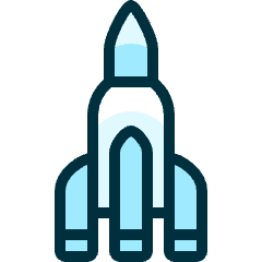 Space Rocket 1 Icon from Ultimate Duotone Set
