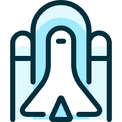 Space Rocket Base Icon from Ultimate Duotone Set