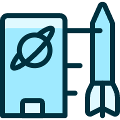 Space Rocket Icon from Ultimate Duotone Set