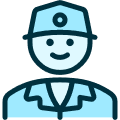 Delivery Man Icon from Ultimate Duotone Set