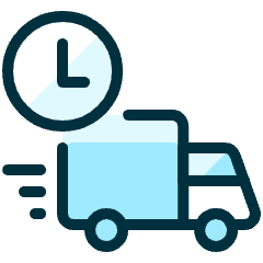 Delivery Truck Clock Icon from Ultimate Duotone Set