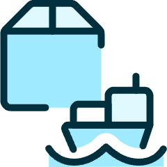 Shipment Boat Icon from Ultimate Duotone Set