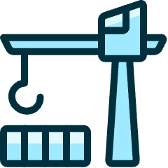 Shipment Crane Icon from Ultimate Duotone Set