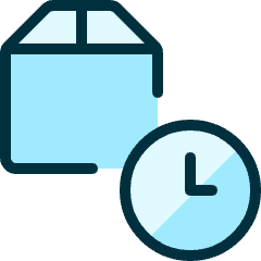 Shipment Clock Icon from Ultimate Duotone Set
