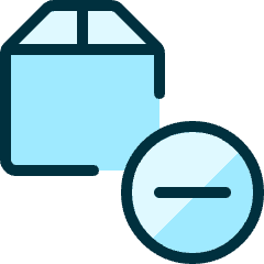 Shipment Subtract Icon from Ultimate Duotone Set