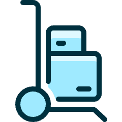 Warehouse Cart Packages 3 Icon from Ultimate Duotone Set