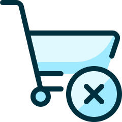 Shopping Cart Remove Icon from Ultimate Duotone Set